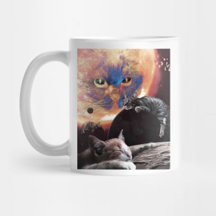 Cat Universe Galaxy Kitten Planets Solar Sun Earth Funny Mug